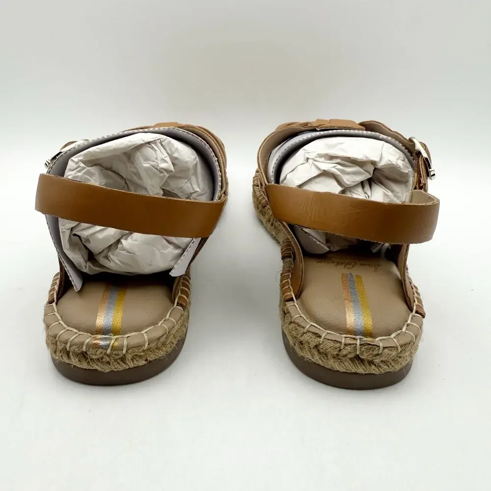 Sam Edelman Kids Kora Sandals US 12 EU 29.5 Brown Leather NIB